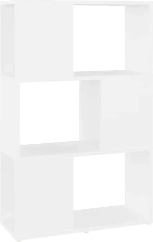 vidaXL fehér szerelt fa térelválasztó könyvszekrény 60 x 24 x 94 cm