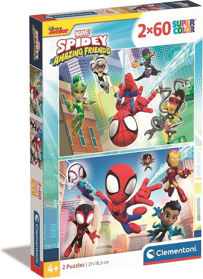 Pókember Spidey 2x60 db-os puzzle Clementoni