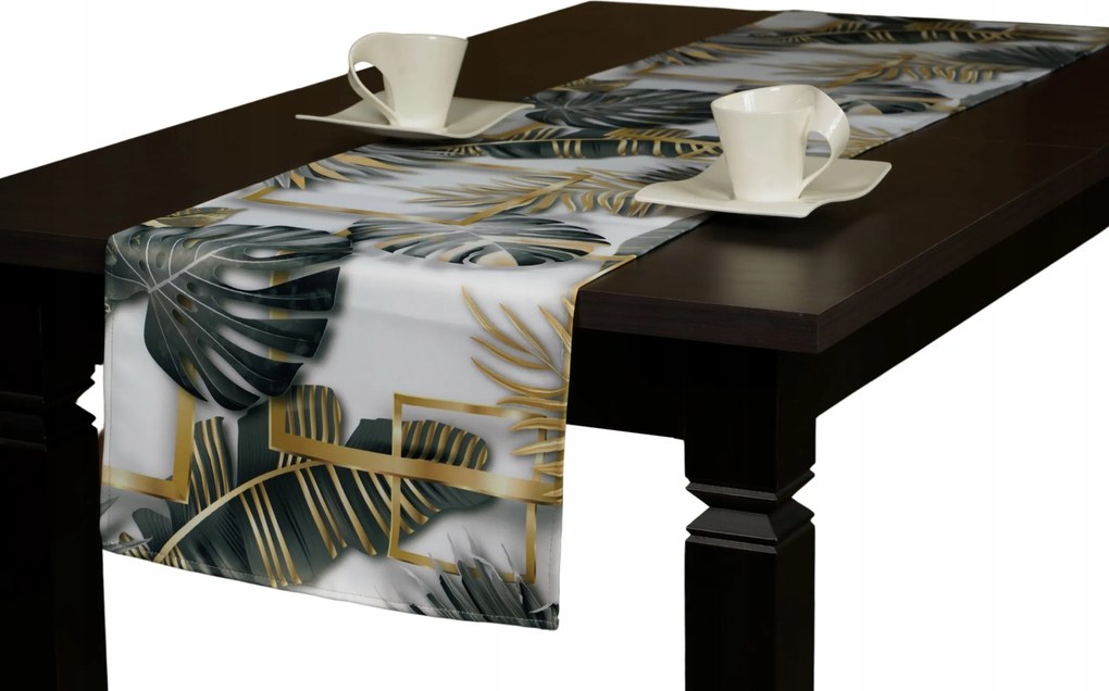 Futópad Abrosz Asztalra Nappali Dekoráció 40x120 Modern Minta Élénk Szín