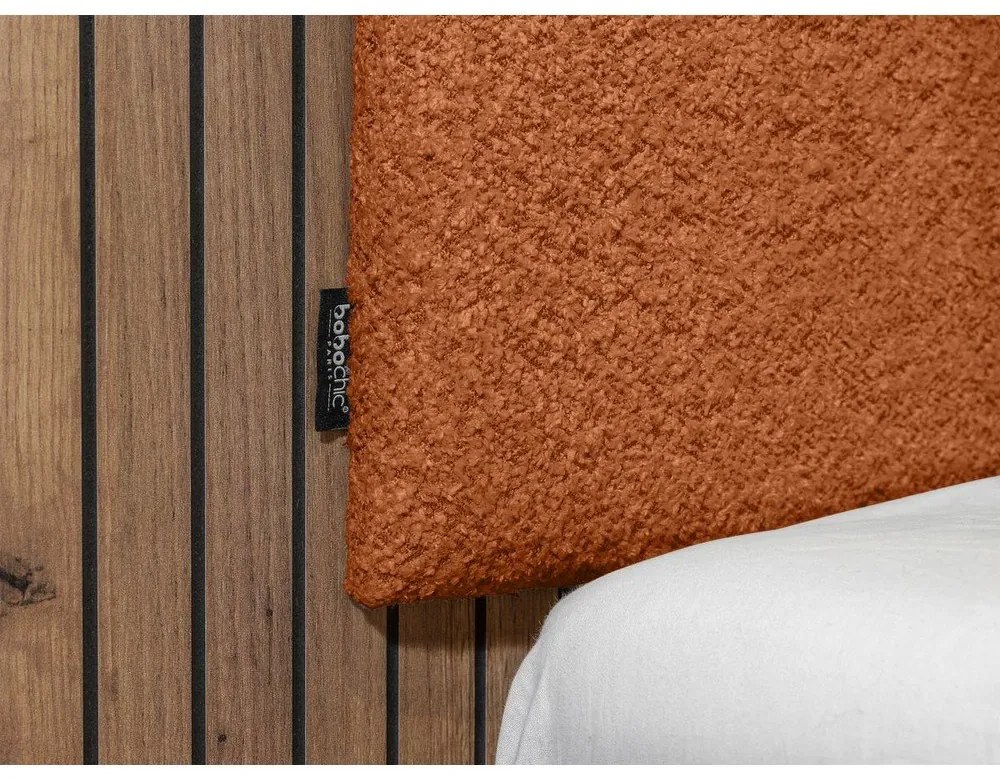 Narancssárga franciaágy ágyráccsal 160x200 cm Lior – Bobochic Paris