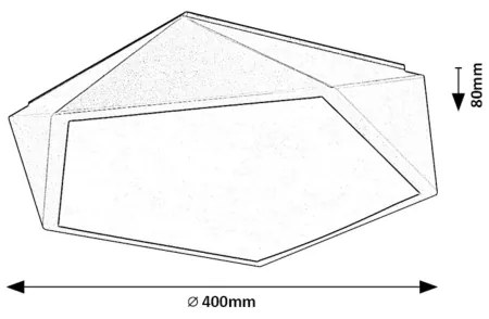 Rabalux 71251 - LED mennyezeti lámpatest RAFFA LED/30W/230V 3000K
