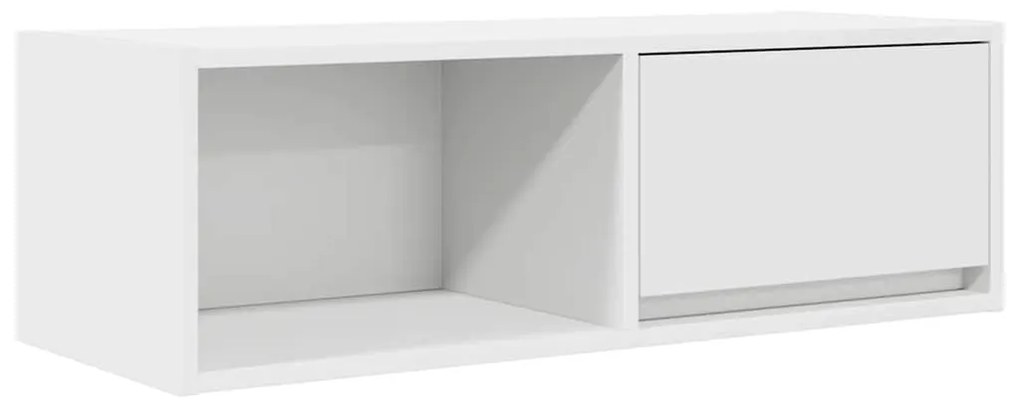 fehér szerelt fa TV-szekrény 80x31x25,5 cm