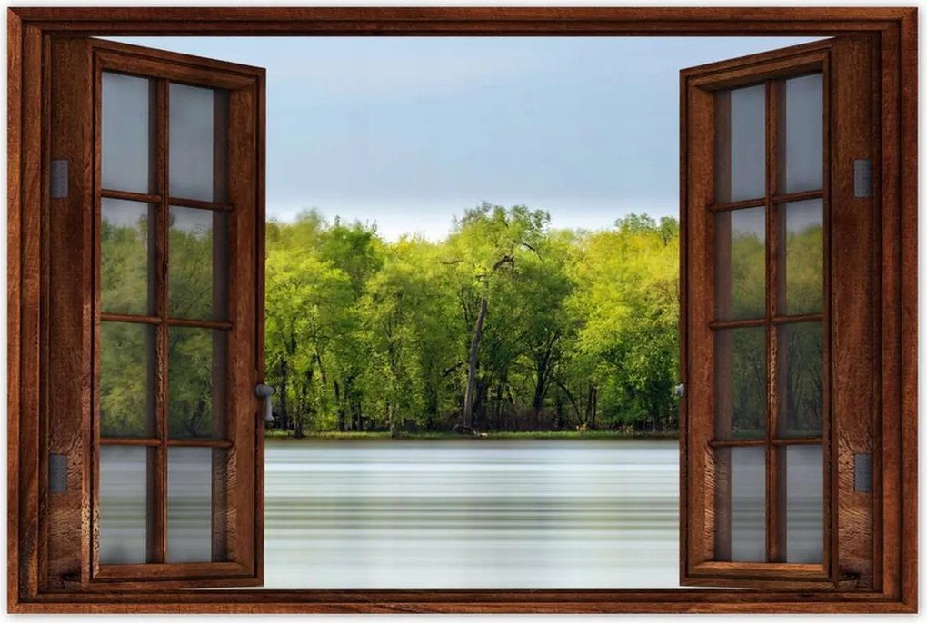 Poszterek 90x60 Erdő Tó Mennyország