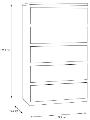 MAO fiókos komód, artisan tölgy