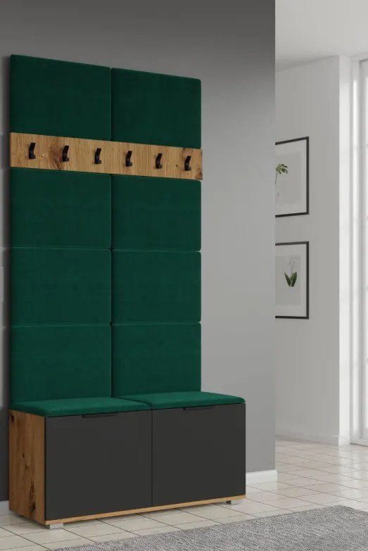 CLIF ST-100 szekrény kézműves tölgy/antracit