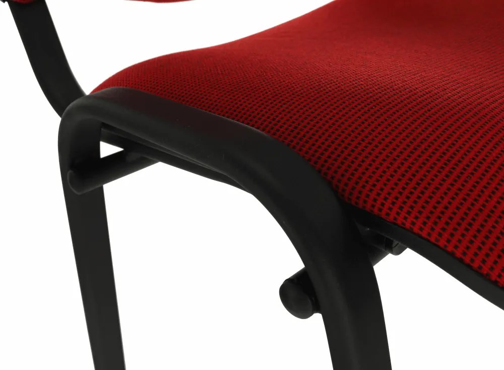 Irodai szék, piros, ISO NEW