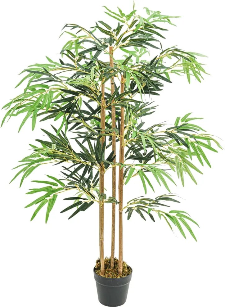 vidaXL zöld mű bambuszfa 730 levéllel 120 cm