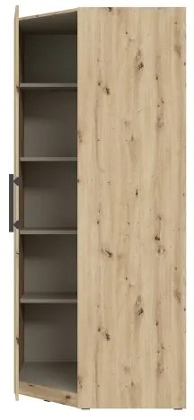 Sarok gardróbszekrény MARO 94x213 cm artisan tölgy