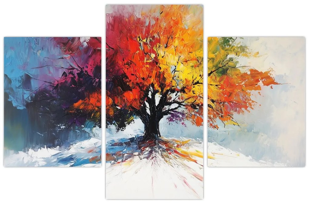 Kép - Színes fa (90x60 cm)