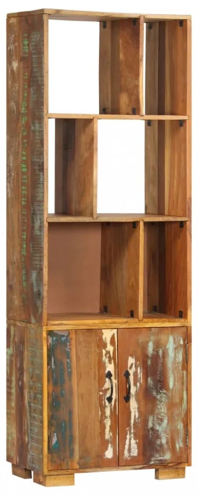tömör újrahasznosított fa könyvespolc 60 x 35 x 180 cm