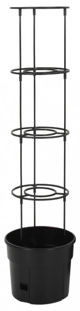 antracitszürke polipropilén paradicsomtermesztő Ø29,5 x 115 cm