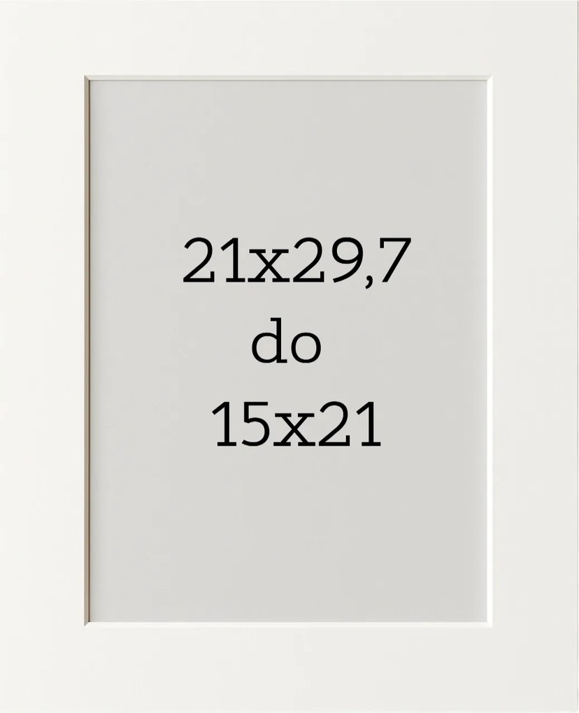 Passe-partout 21x29,7 A4 képkeret 15x21 fehér