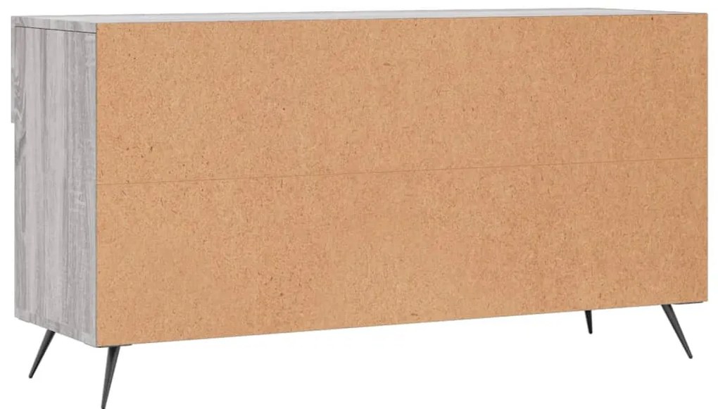 szürke sonoma színű szerelt fa cipőpolc 102 x 35 x 55 cm