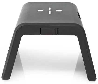 Nedis WCACQ30BK - Ébresztőóra LCD-vel és 15W/5V vezeték nélküli töltővel, fekete