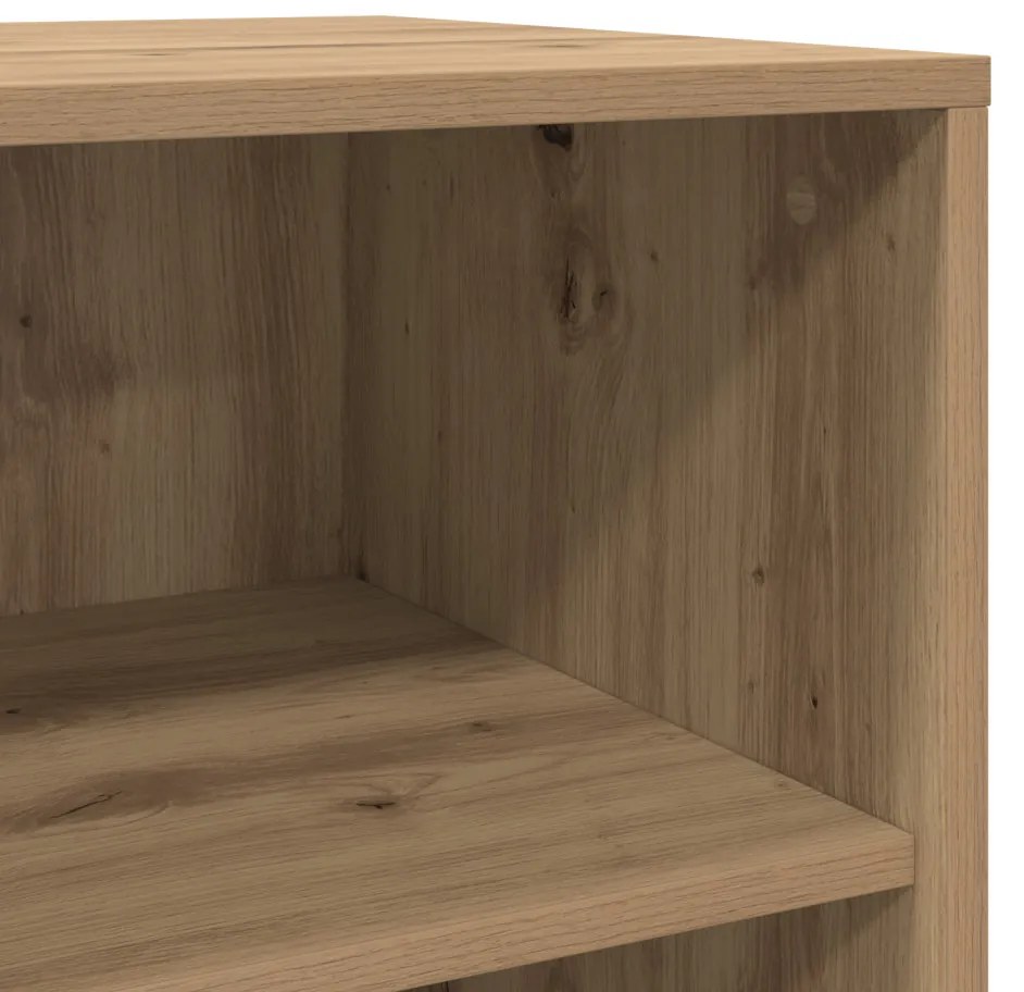 Büfé Tömör tölgy 70x41x75 cm Szerelt fa