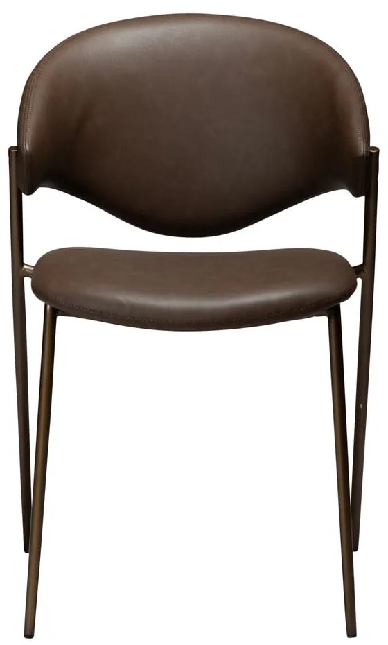Sötétbarna bőrutánzat étkezőszék Zone – DAN-FORM Denmark