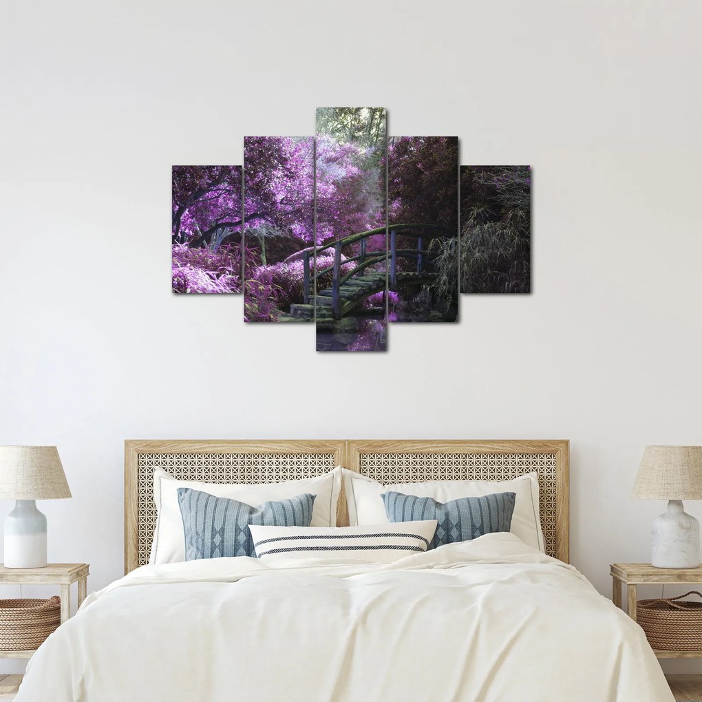 A lila kert képe (150x105 cm)