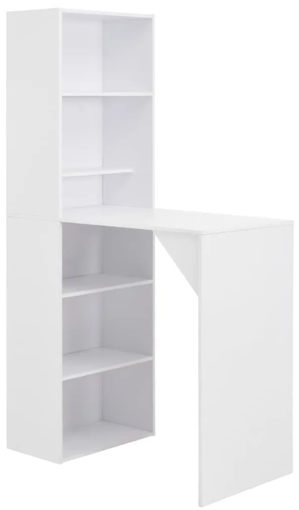 Fehér bárasztal szekrénnyel 115 x 59 x 200 cm