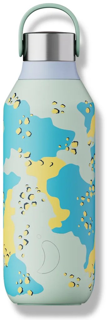 Termoszpalack Chilly's Bottles – Desert Camo zöld 500 ml, Studio/Series 2 edition