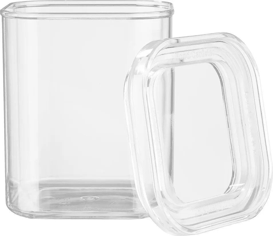 CLEARANCE átlátszó tárolóedény, négyzet alapú 1100 ml