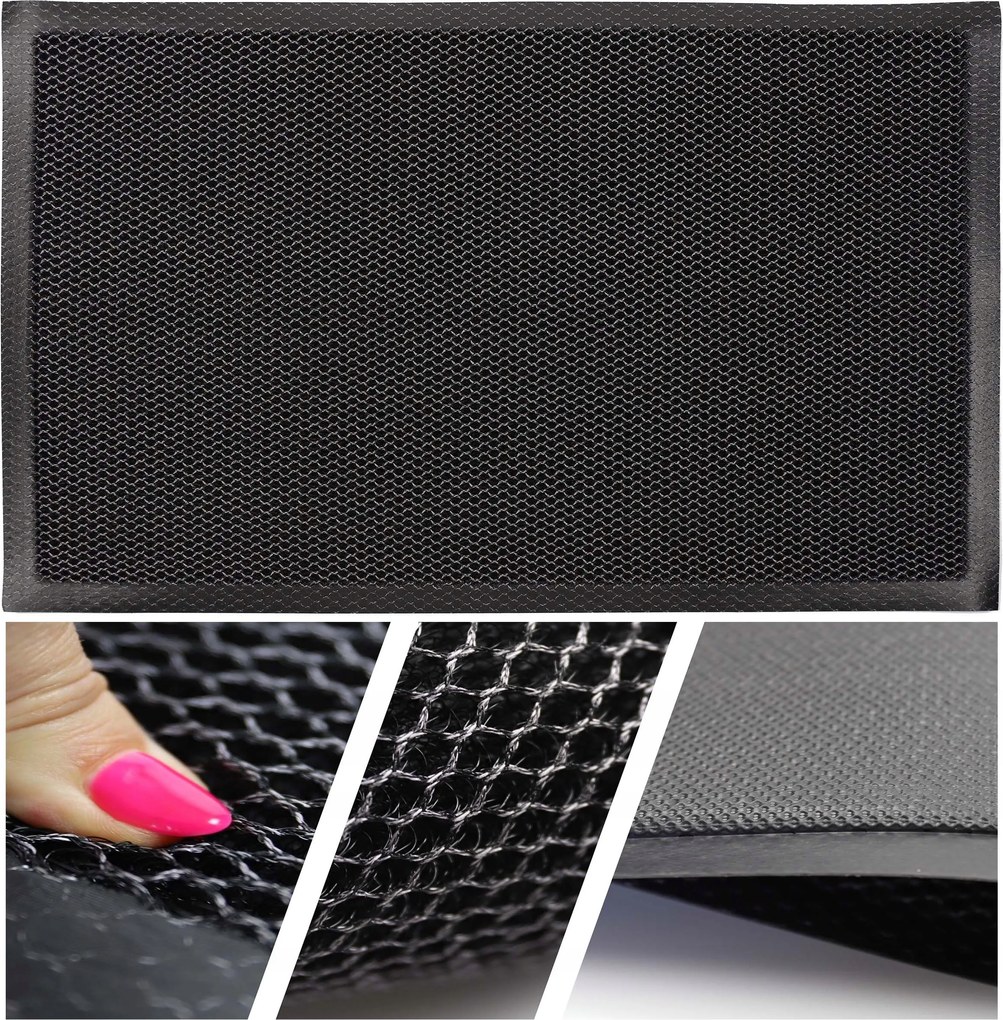 Lábtörlő Csúszásgátló 3D Kültéri Masszív Bejárati Lábtörlő: 60x90cm