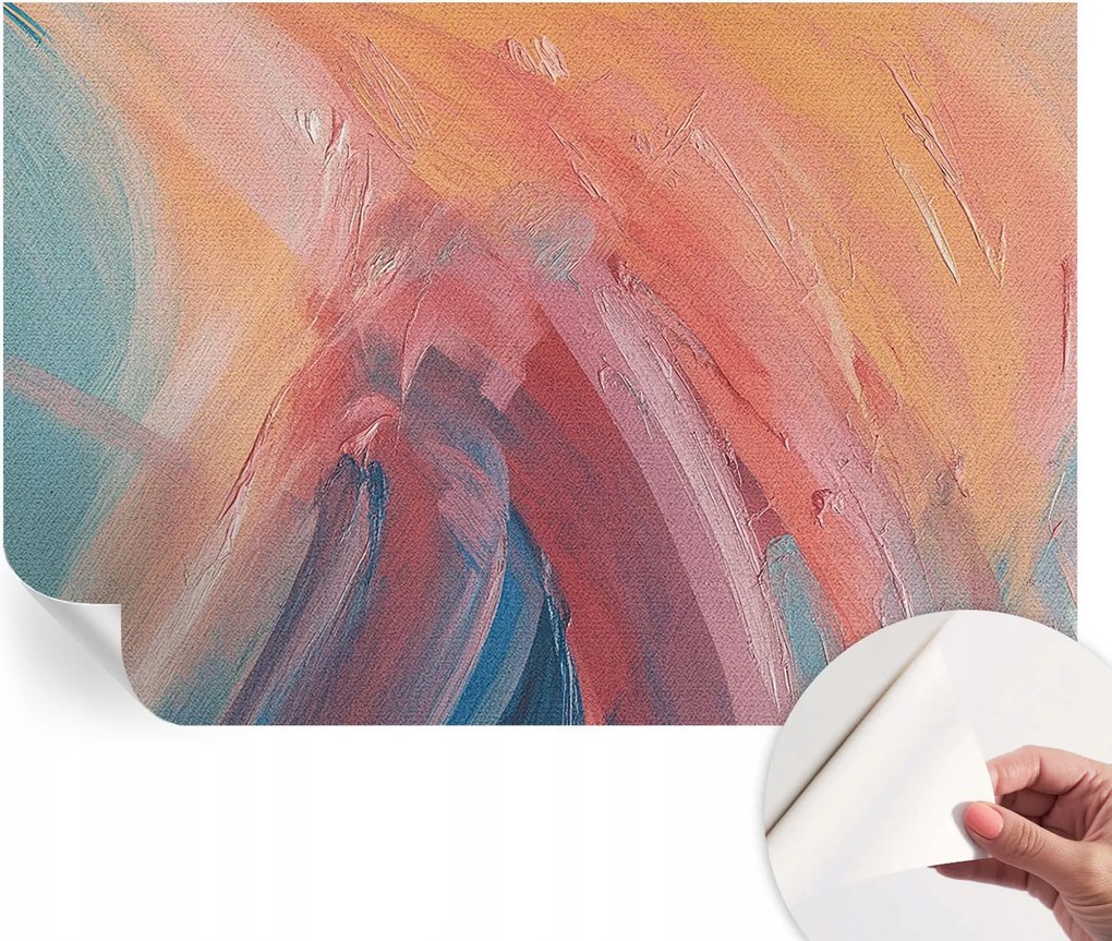 Öntapadós fotótapéta Falra 3D Loft Színes robbanások 104x70 cm