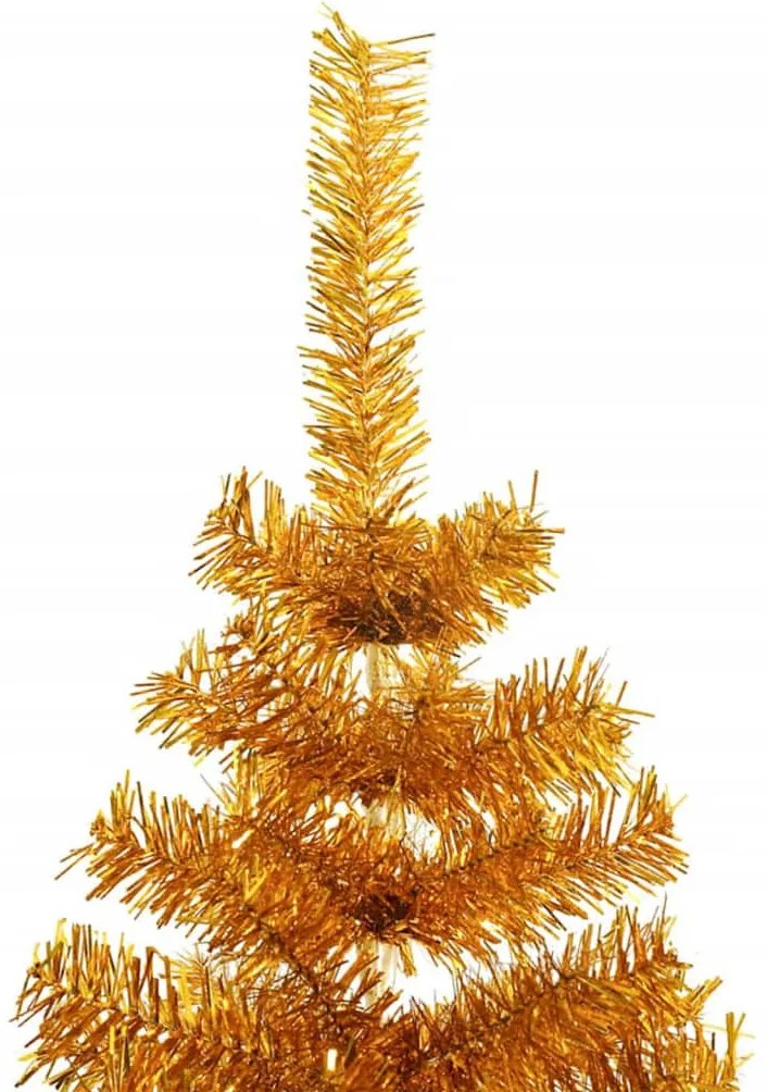 Mű karácsonyfák LED -es lámpákkal Arany 180 cm PET