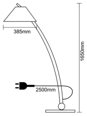 Tömör kőris állólámpa 1xE27/60W/230V