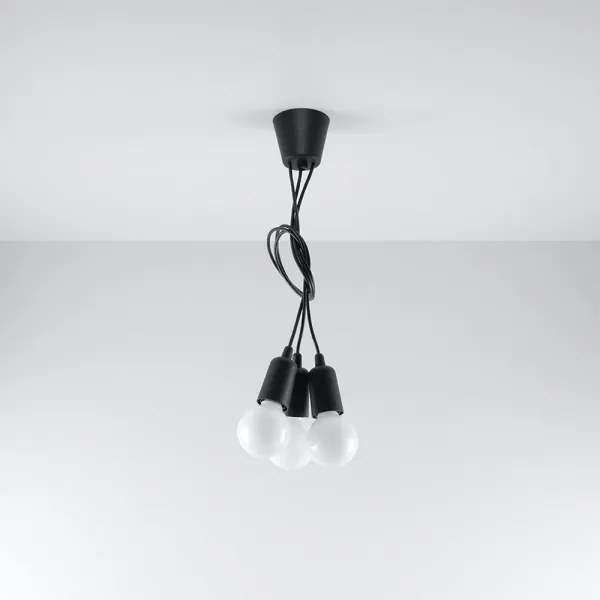 Csillár zsinóron DIEGO 3xE27/60W/230V