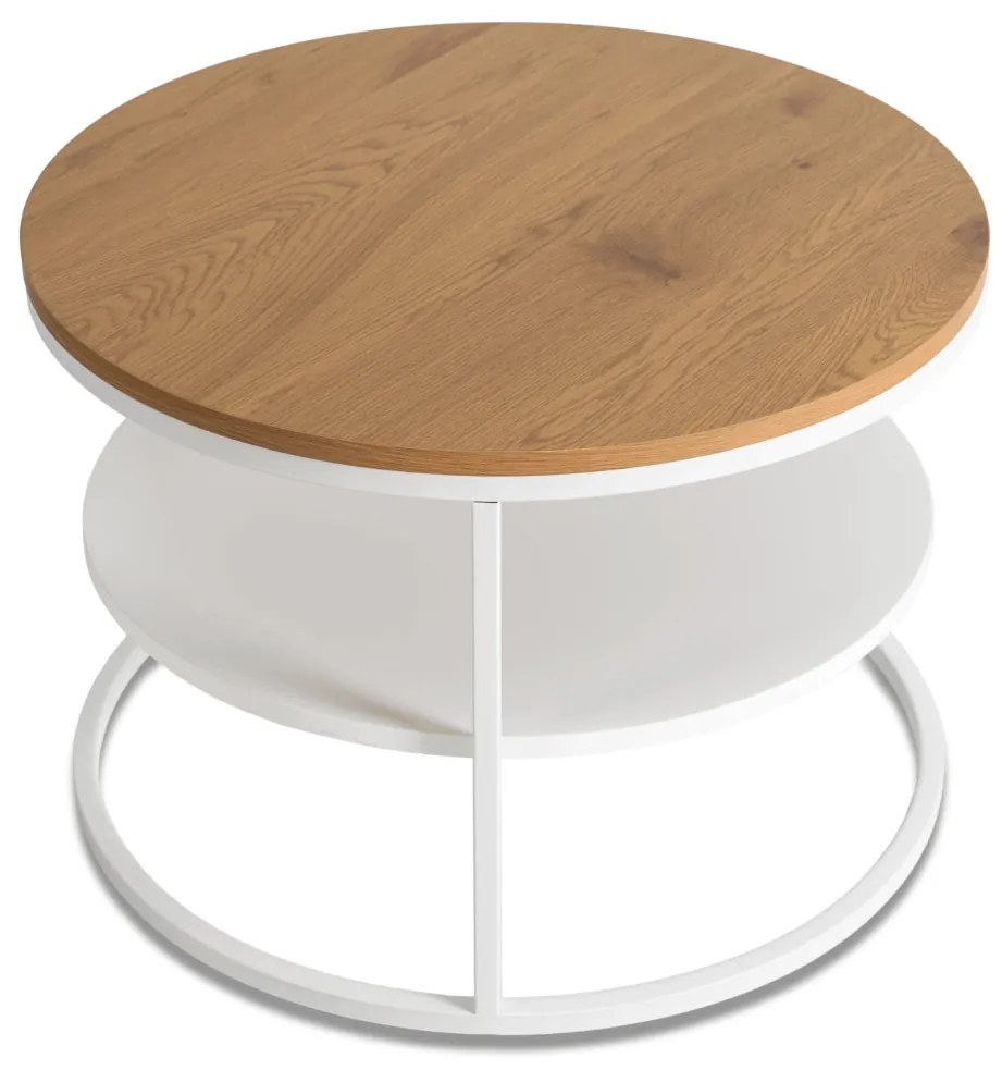 Stolik BEST Dąb/Biały