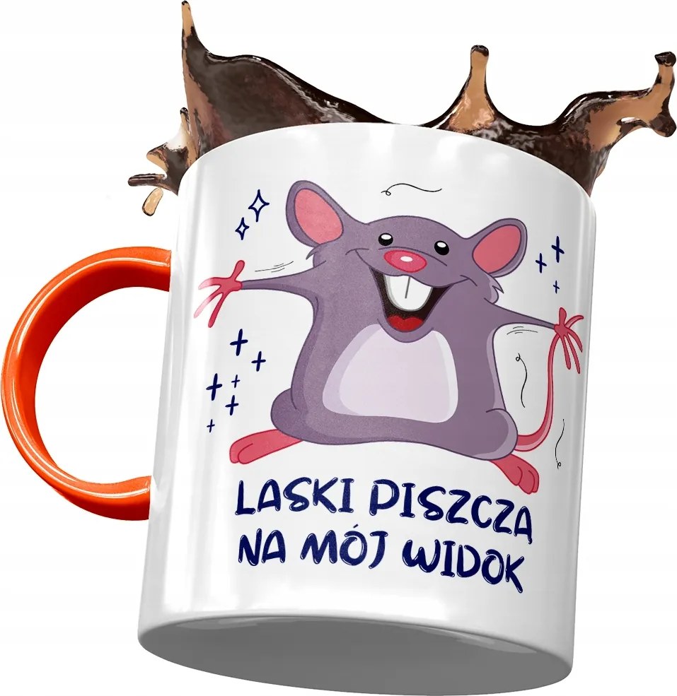 Narancssárga Bögre Vicces Sípolnak Kilátásomra Nyomtatott Fotóval