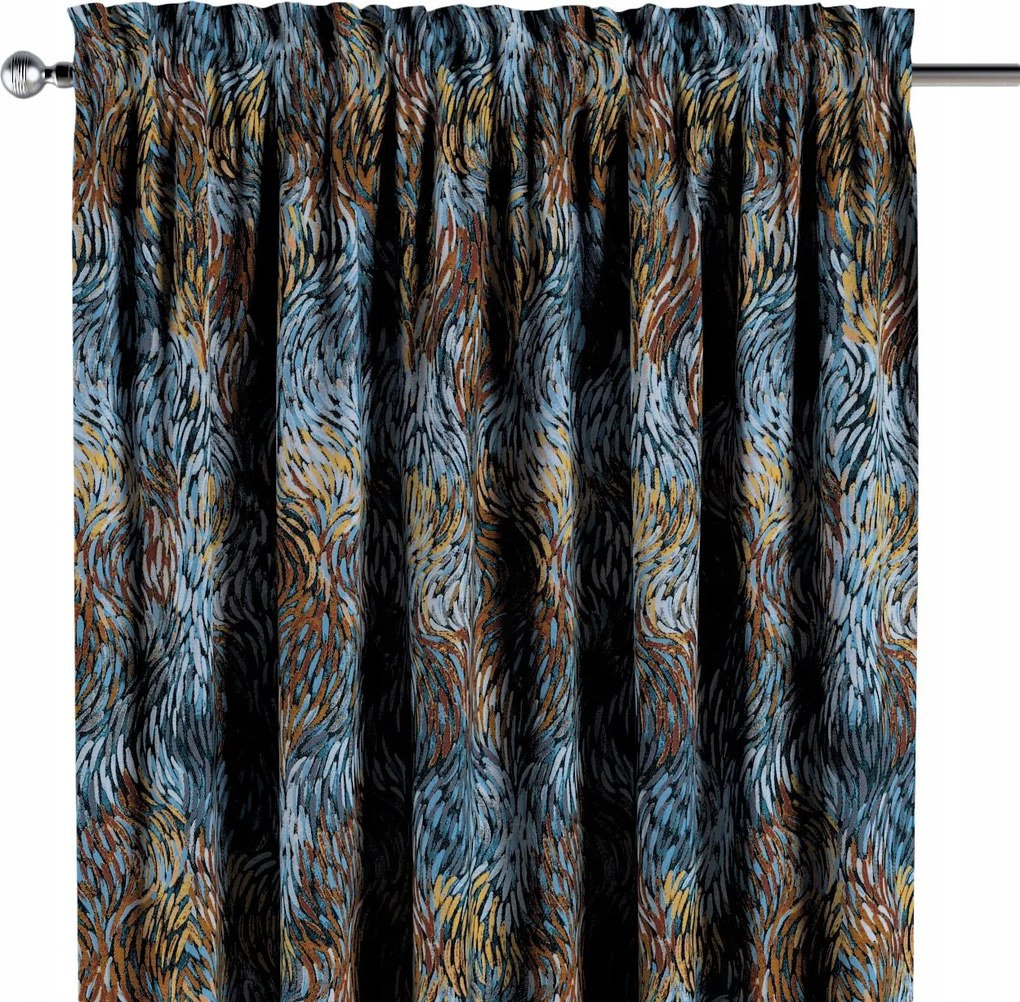 Dekoria Csatornafüggöny frufruval 1 db 130x260cm többszínű