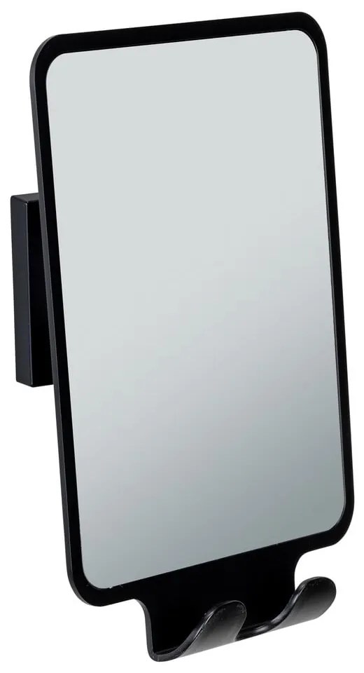 Kozmetikai tükör fogassal 14x19.5 cm Quadro Black – Wenko