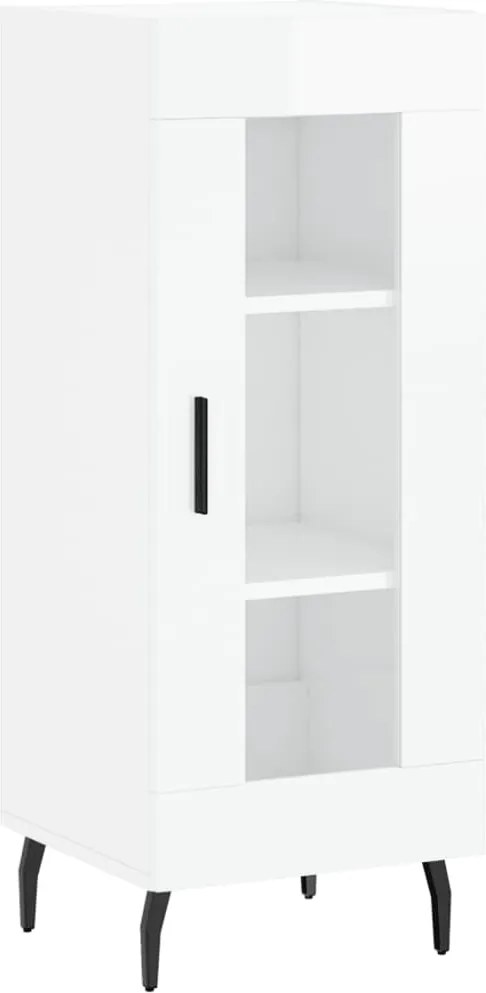vidaXL magasfényű fehér szerelt fa tálalószekrény 34,5 x 34 x 90 cm