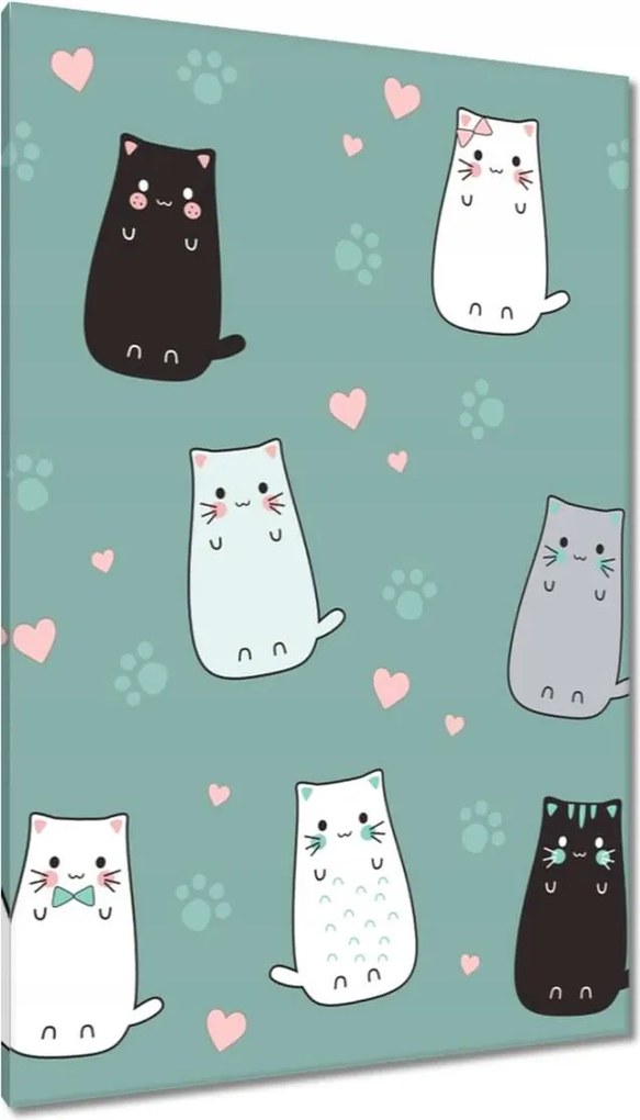 Vászonkép 80x120 Cica Cicák Macskák