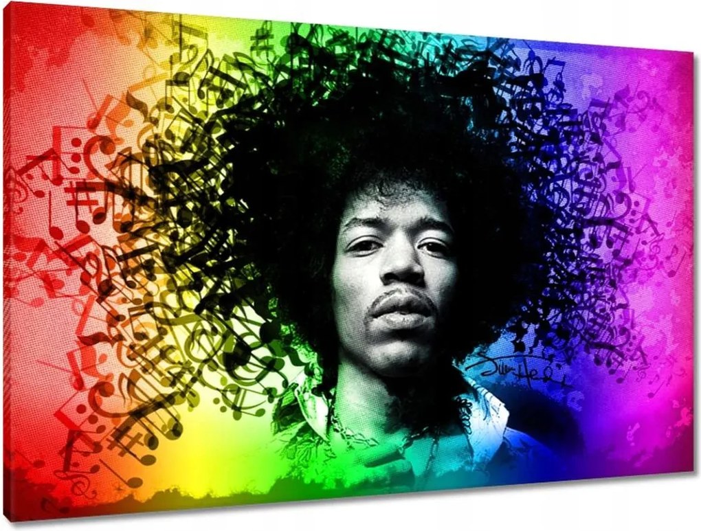 Vászonkép 90x60 Szivárvány Hendrix