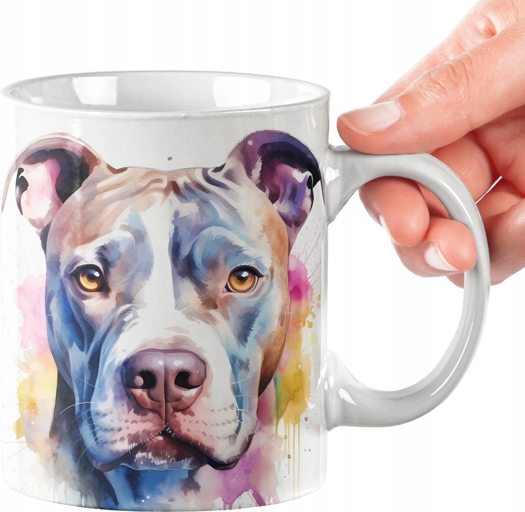 Bögre Amerikai Staffordshire Bögre Kiváló Minőség Ajándék Szöveg