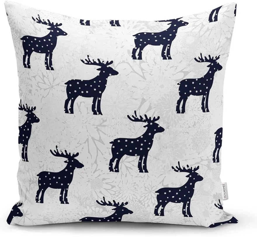 Karácsonyi mintás textil párnahuzat 43x43 cm – Mila Home