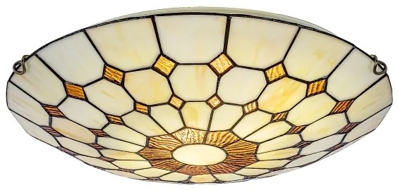 Brilagi - Tiffany vitrázs mennyezeti lámpatest DORAN 2xE27/60W/230V