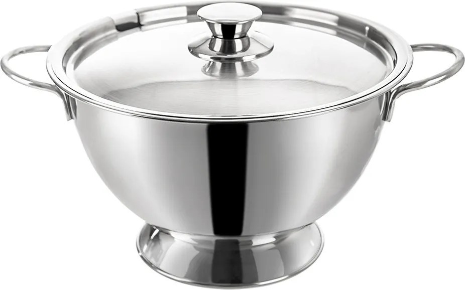 Ezüstszínű rozsdamentes acél tál ø 26 cm – Orion