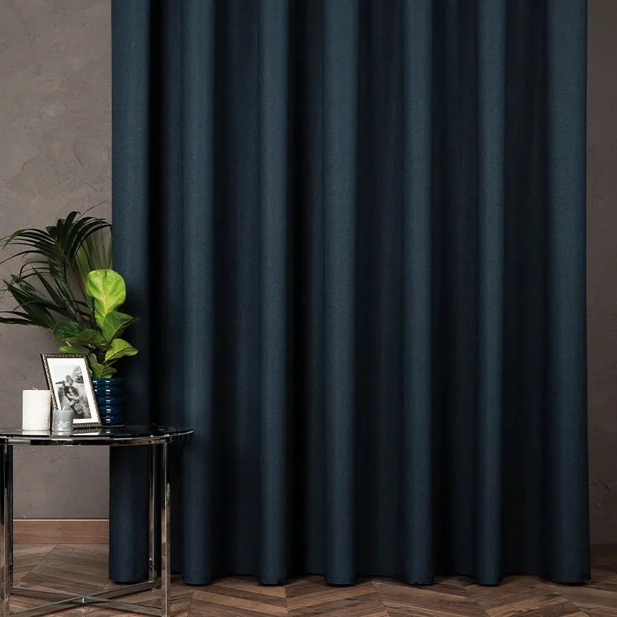 Matt Függöny Anyag Cyrus 300cm sötétkék