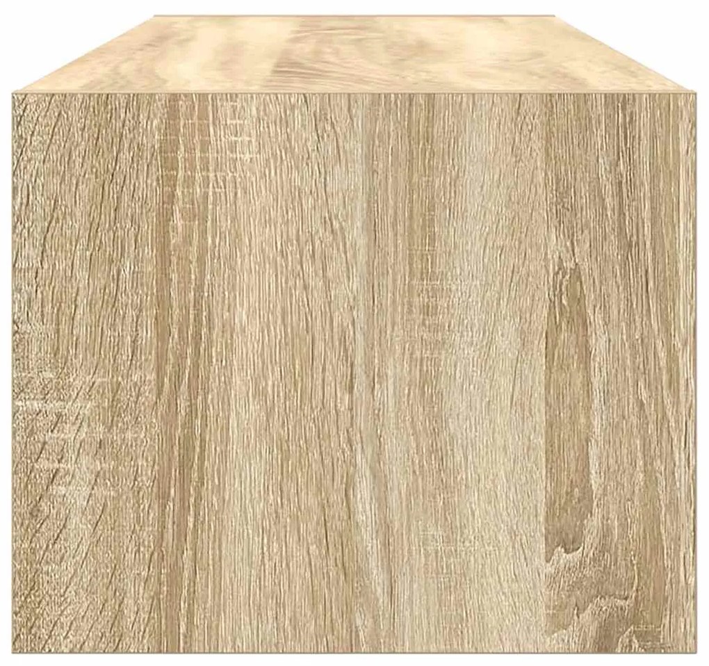 2 db sonoma tölgy színű szerelt fa TV-szekrény 100x31x25,5cm