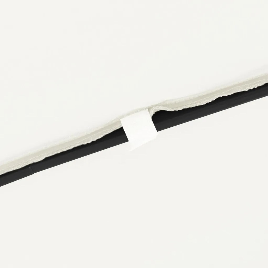 Négyzet alakú Kerti Napernyő 295x245 cm Homokfehér