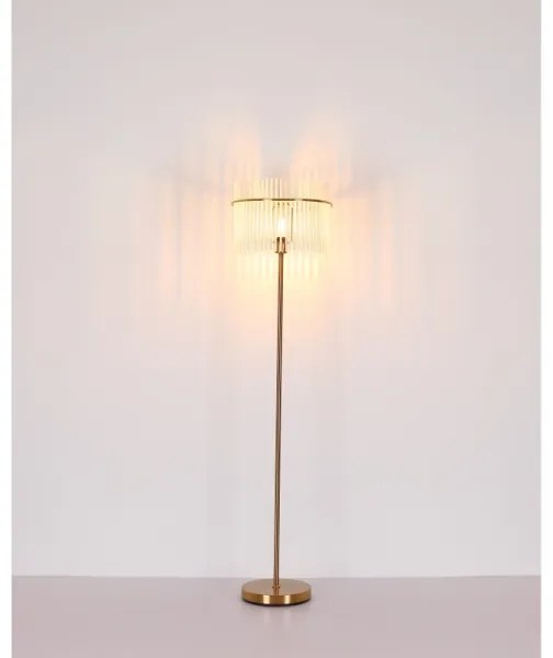 Globo 15698SM - Állólámpa GORLEY 1xE27/60W/230V arany