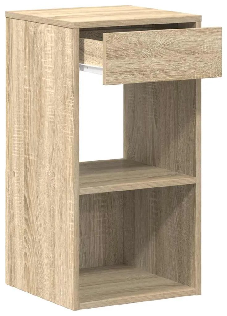 éjjeliszekrények fiókkal 2 db sonoma tölgy 35x34x66,5 cm