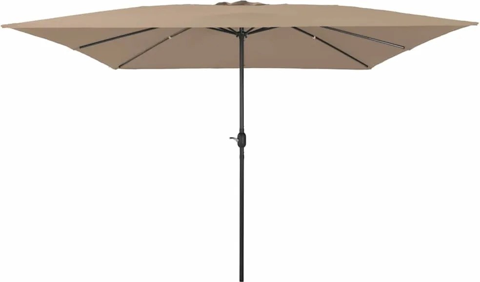 vidaXL Kerti napernyő Tópszínű 295 x 295 x 245 cm Poliészter és acél