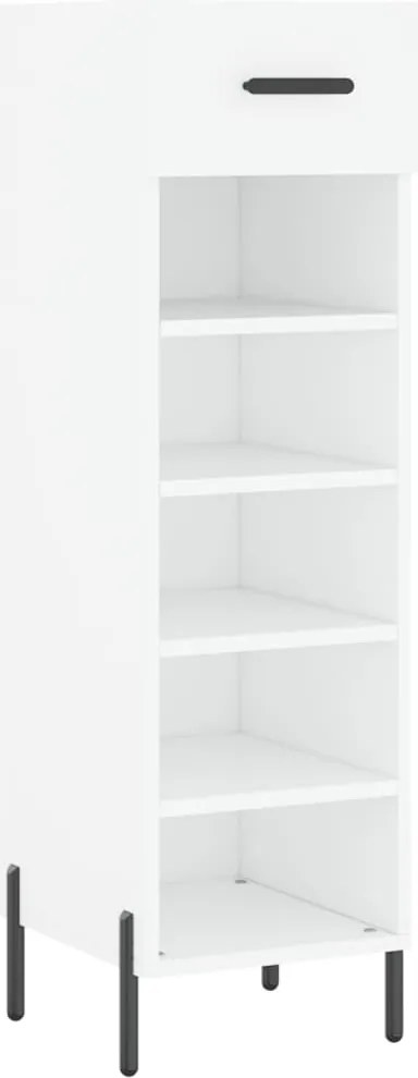 vidaXL fehér szerelt fa cipőszekrény 30 x 35 x 105 cm