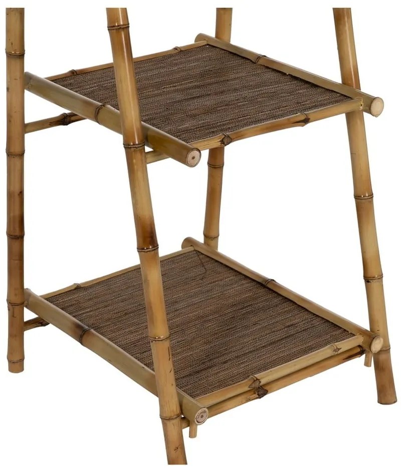 Natúr színű bambusz polcos állvány 48x152x50 cm Manali – Ixia