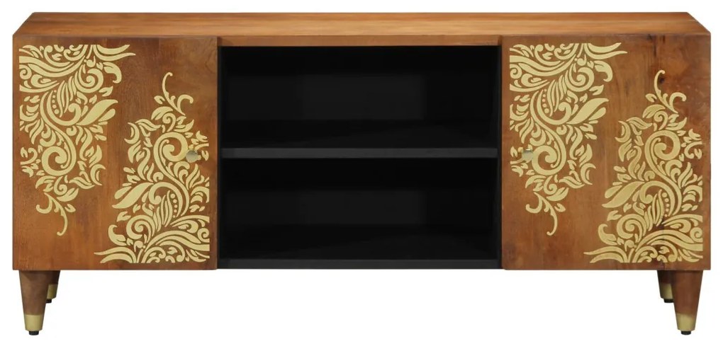 TV szekrény 105x33x46 cm Tömör mangófából