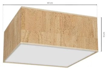 Mennyezeti lámpa CORK 2xE27/60W/230V